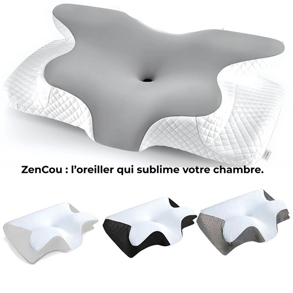 ZenCou™ – OREILLER CERVICAL PREMIUM – MOUSSE À MÉMOIRE