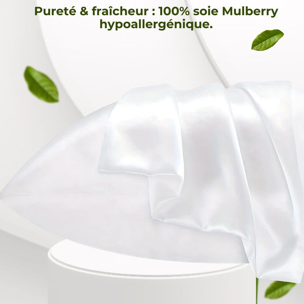 ZENCOU™ SILKCASE – TAIES D’OREILLER EN SOIE 100% MULBERRY