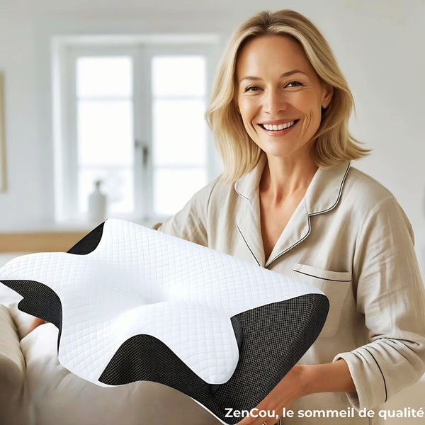 ZenCou™ – OREILLER CERVICAL PREMIUM – MOUSSE À MÉMOIRE